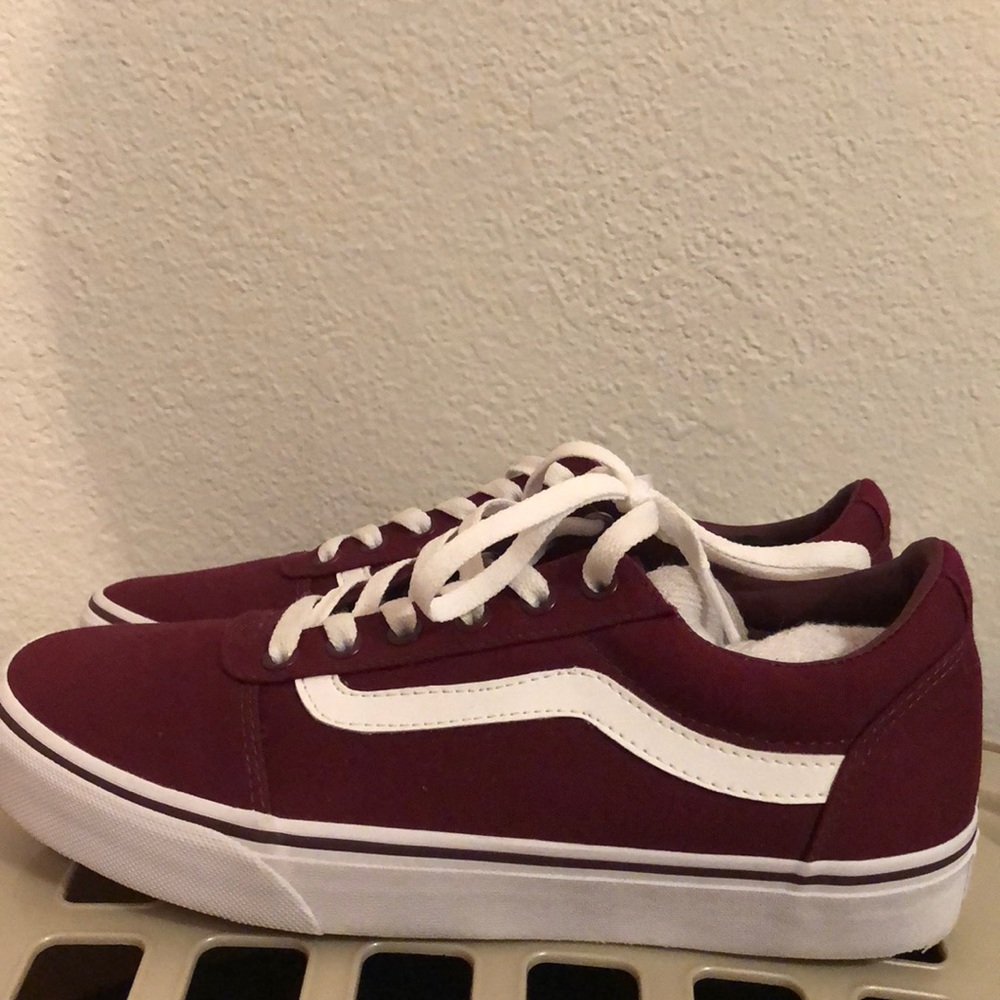 Burgundy Vans